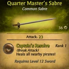 Quarter Master's Sabre