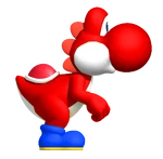 Red YoshiSMWWii