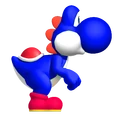 Blue YoshiSMWWii