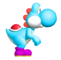 Cyan YoshiSMWWii