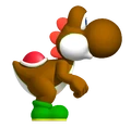 Brown YoshiSMWWii