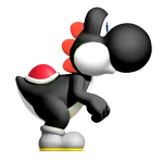 Black YoshiSMWWii