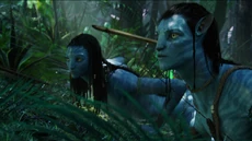 Jake and Neytiri watching viperwolves