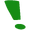 Exclamation mark-green