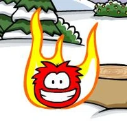 Puffle-on-fire