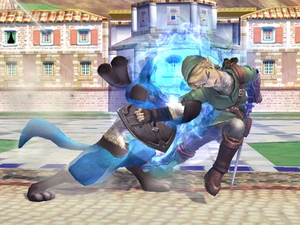 Lucario usando palmeo SSBB