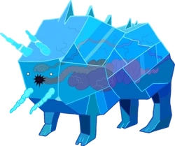 Bull of ice