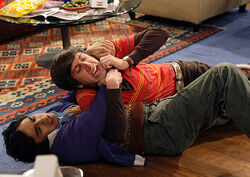 Raj fighting Howard