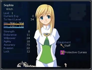 Sophia Status Menu