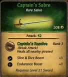 Captain's Sabre