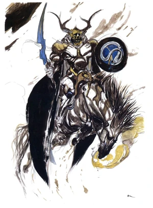 Odin artwork by Yoshitaka Amano.