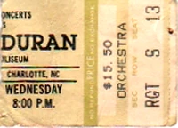 Charlotte duran duran ticket