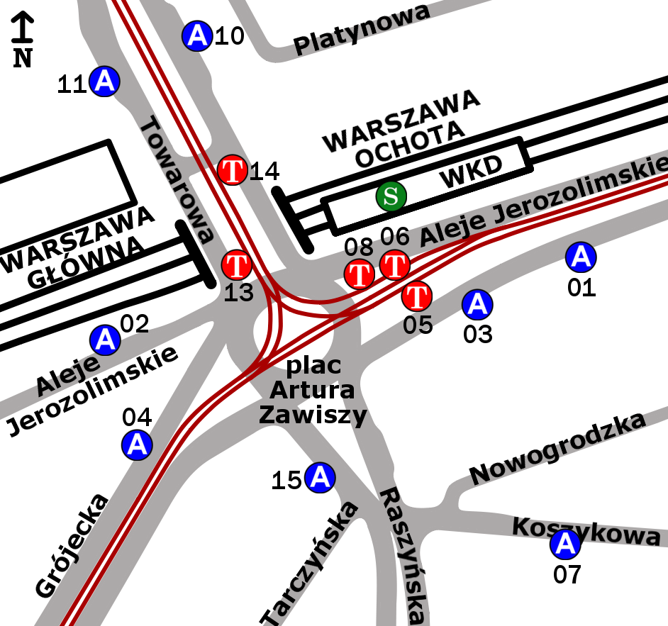 Zespół przystankowy Plac Zawiszy Warszawikia Encyklopedia wiedzy o