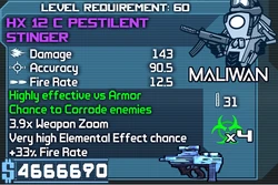 HX 12 C Pestilent Stinger OBY