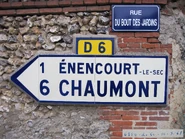 Plaque direction 60D006 - Hardivillers-en-Vexin