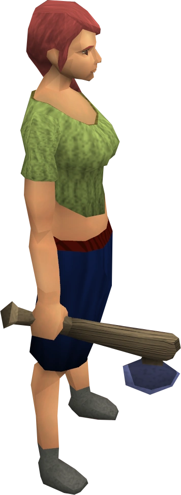 Argonite hatchet equipped