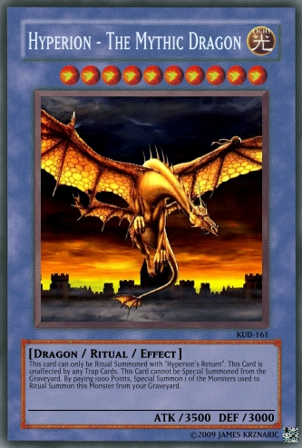 Hyperion - The Mythic Dragon - Yu-Gi-Oh Card Maker Wiki - Cards, decks