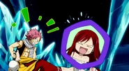 Natsu tickles Erza