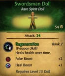 Swordsman doll