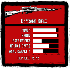 Forum Image: http://images2.wikia.nocookie.net/__cb20100731150554/reddeadredemption/images/thumb/9/9f/Carcano-Rifle_Stats.png/250px-Carcano-Rifle_Stats.png