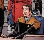 Landis at the Defiant helm
