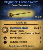 Brigadier's Broadsword