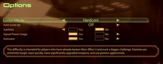 Options Gameplay