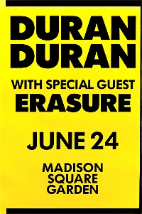 Poster duran duran madison square garden 1987