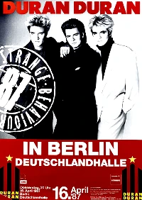 Poster DURAN DURAN Deutschlandhalle 1987