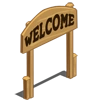 Welcome Sign Fence-icon