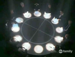 The Latnok boardroom, in session.