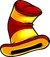 Red and Yellow Stripey Hat