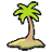 Solitude island palm