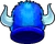 BlueFuzzyVikingHat