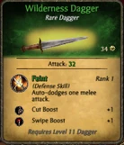 Wilderness dagger