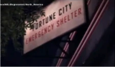 Dead Rising 2 Fortune City Emergency Shelter sign