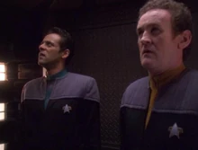 Bashir and O'Brien in Sloan's mind