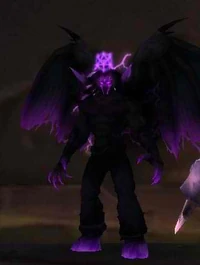 A Demonology Warlock in metamorphosis