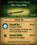 Grim hound blade