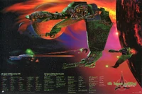 Klingon Bird of Prey cutaway poster