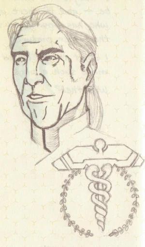 Vice Admiral Ysionris Jeromi, as drawn by Dr. Catherine Halsey