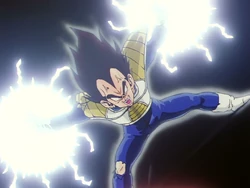 Vegeta charging the Final Crash