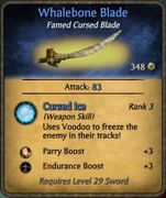 Whalebone Blade Cursed Blade