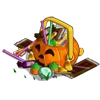 Spookily swelling Halloween Basket
