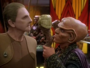 Quark tells Odo to kiss it