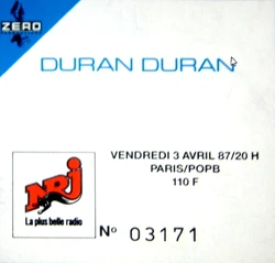 Ticket duran duran 3 april 1987 france 1