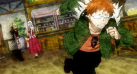 Loke runs away when he realised that Lucy is Celestial Spirit Mage