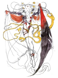 Artwork by Yoshitaka Amano.