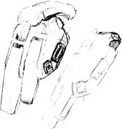 Xeku Zwei Official Lineart Front Skirt Missile Pods