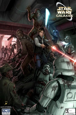 Death Troopers poster promocional para Star Wars Galaxies